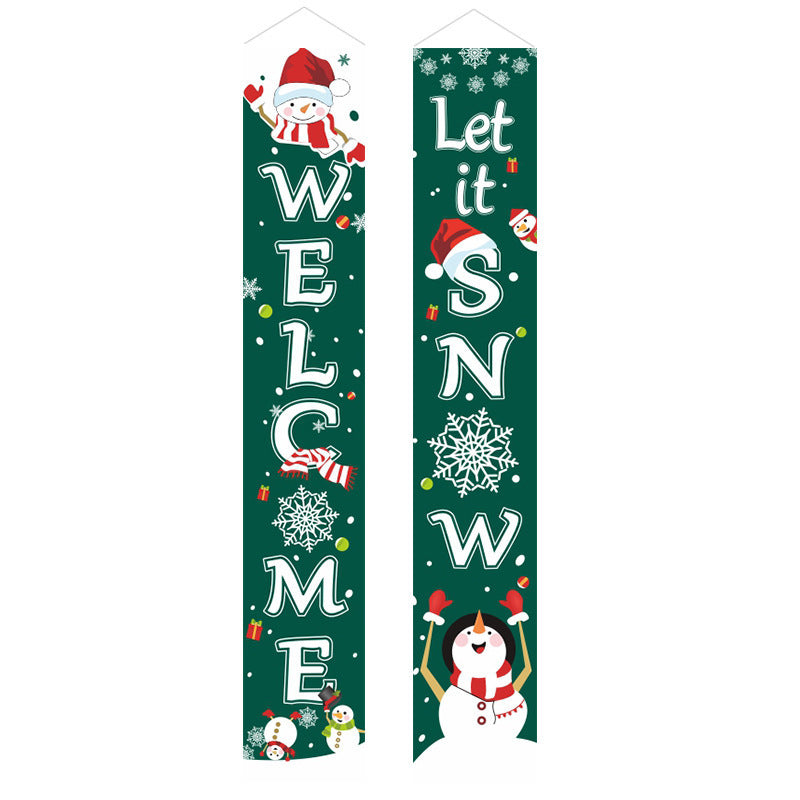 Christmas curtain couplet