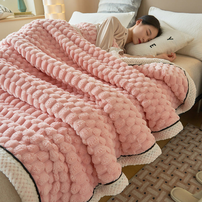 Coral Flannel Winter Thicken Thermal Cover Blanket