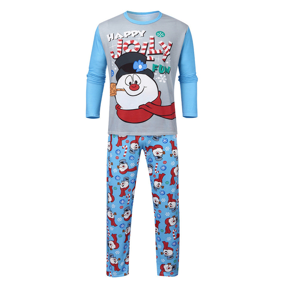 Christmas Parent-child Printed Long Sleeve Pajamas Homewear