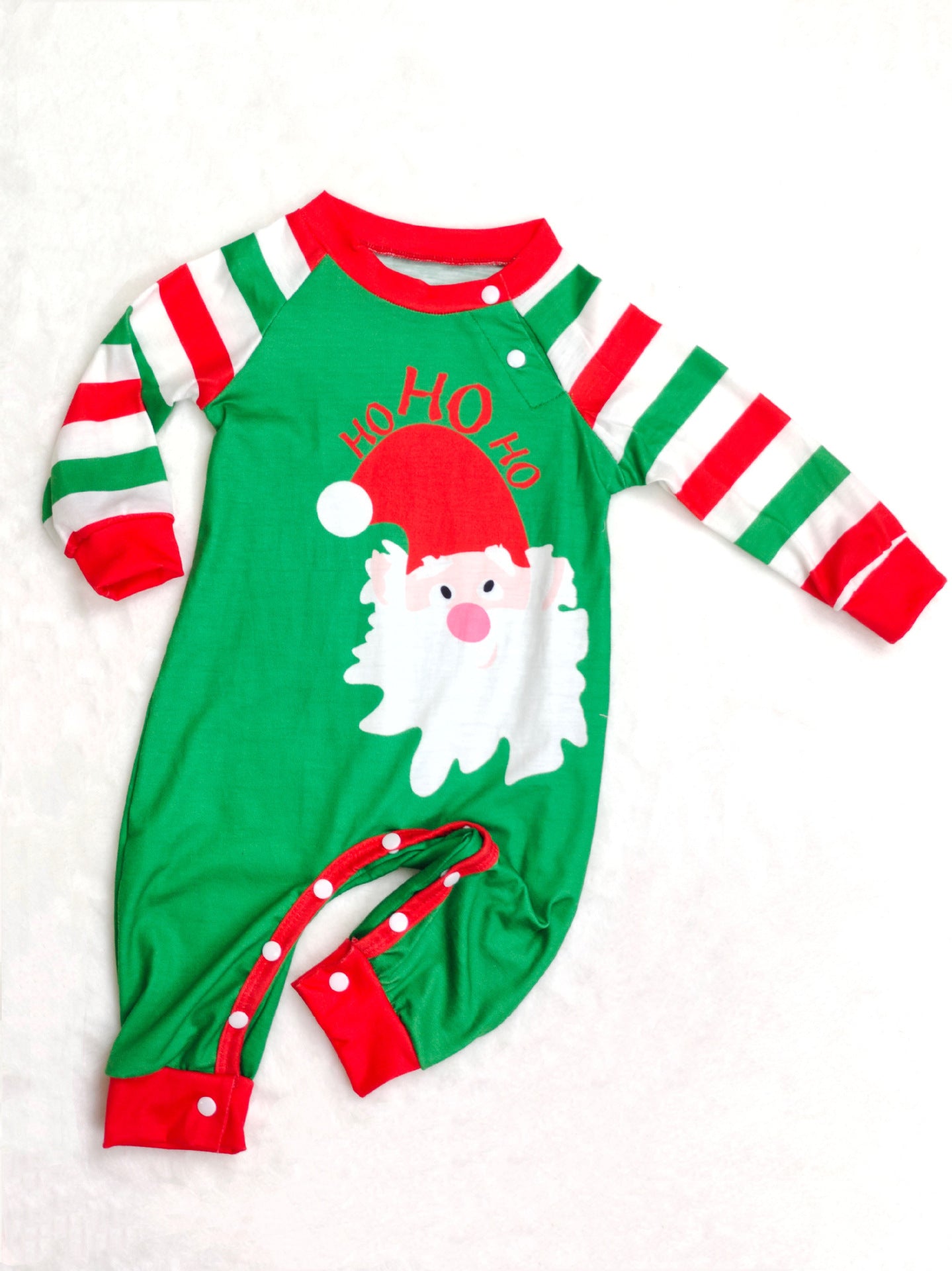 Old Man Striped Christmas Homecare Pajamas