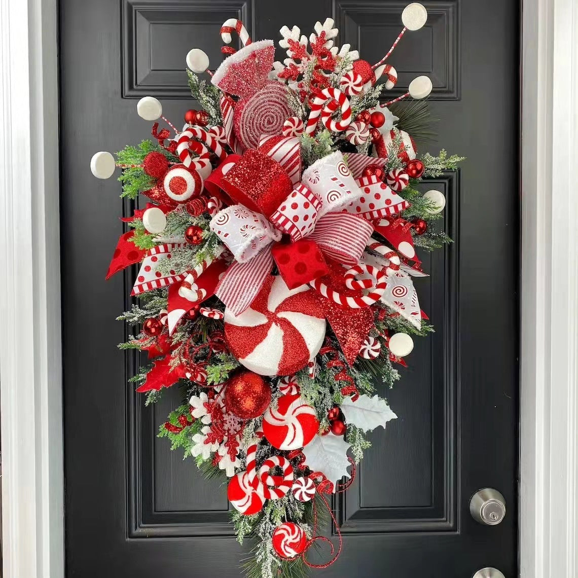 Christmas Upside Down Tree Door Wall Decoration