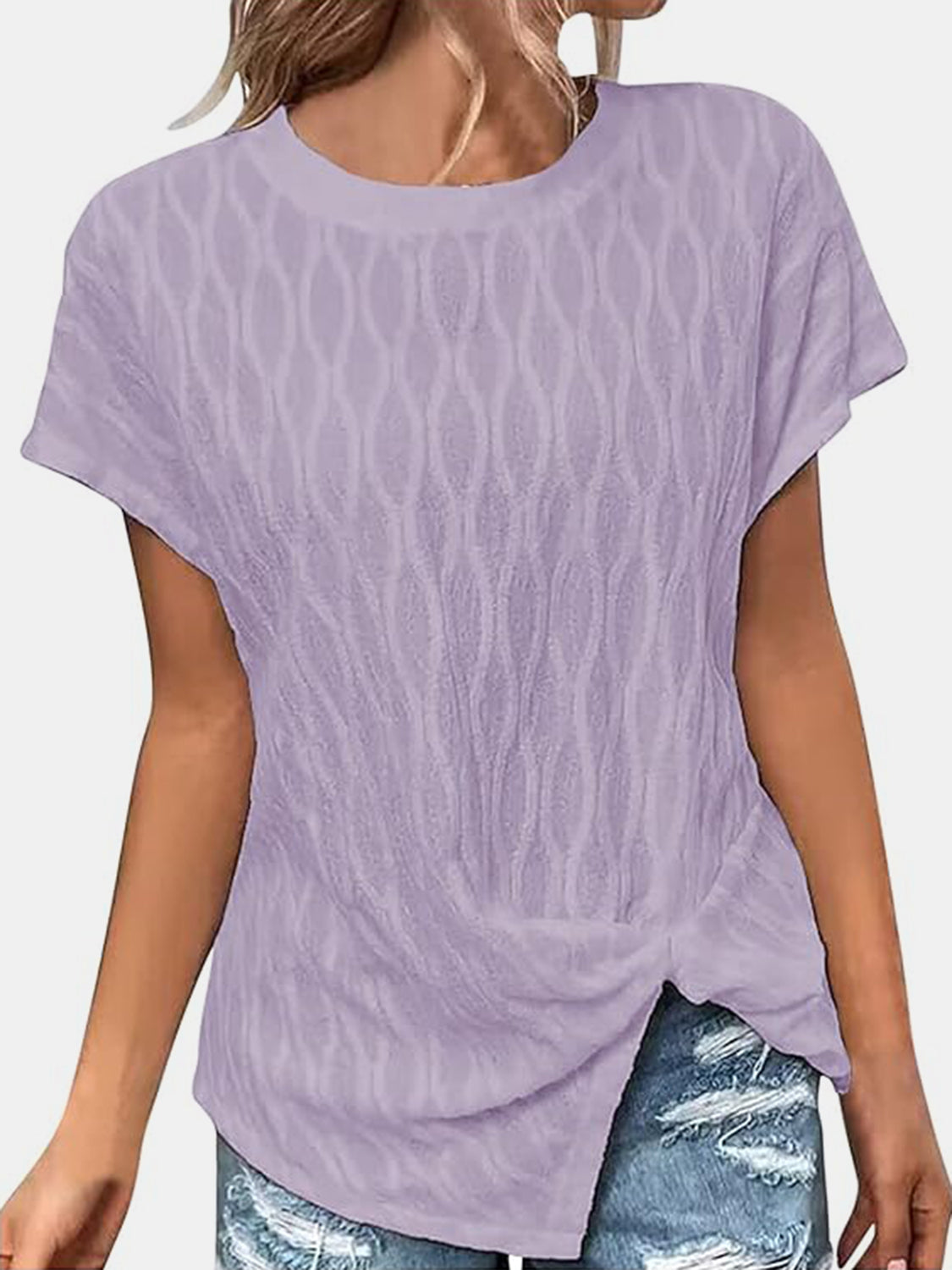 Full Size Round Neck Short Sleeve T-Shirt