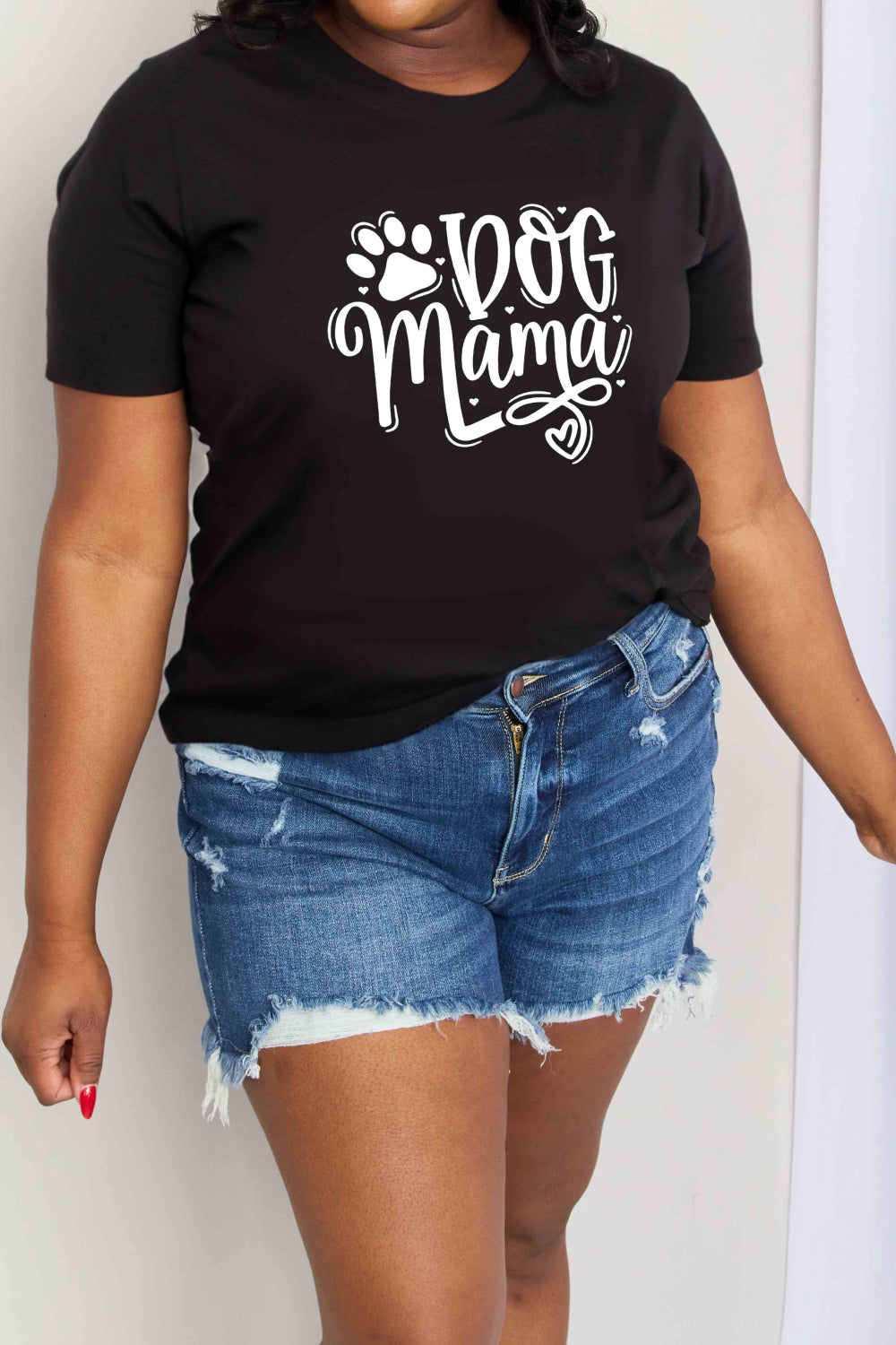 Simply Love Simply Love Full Size DOG MAMA Graphic Cotton T-Shirt