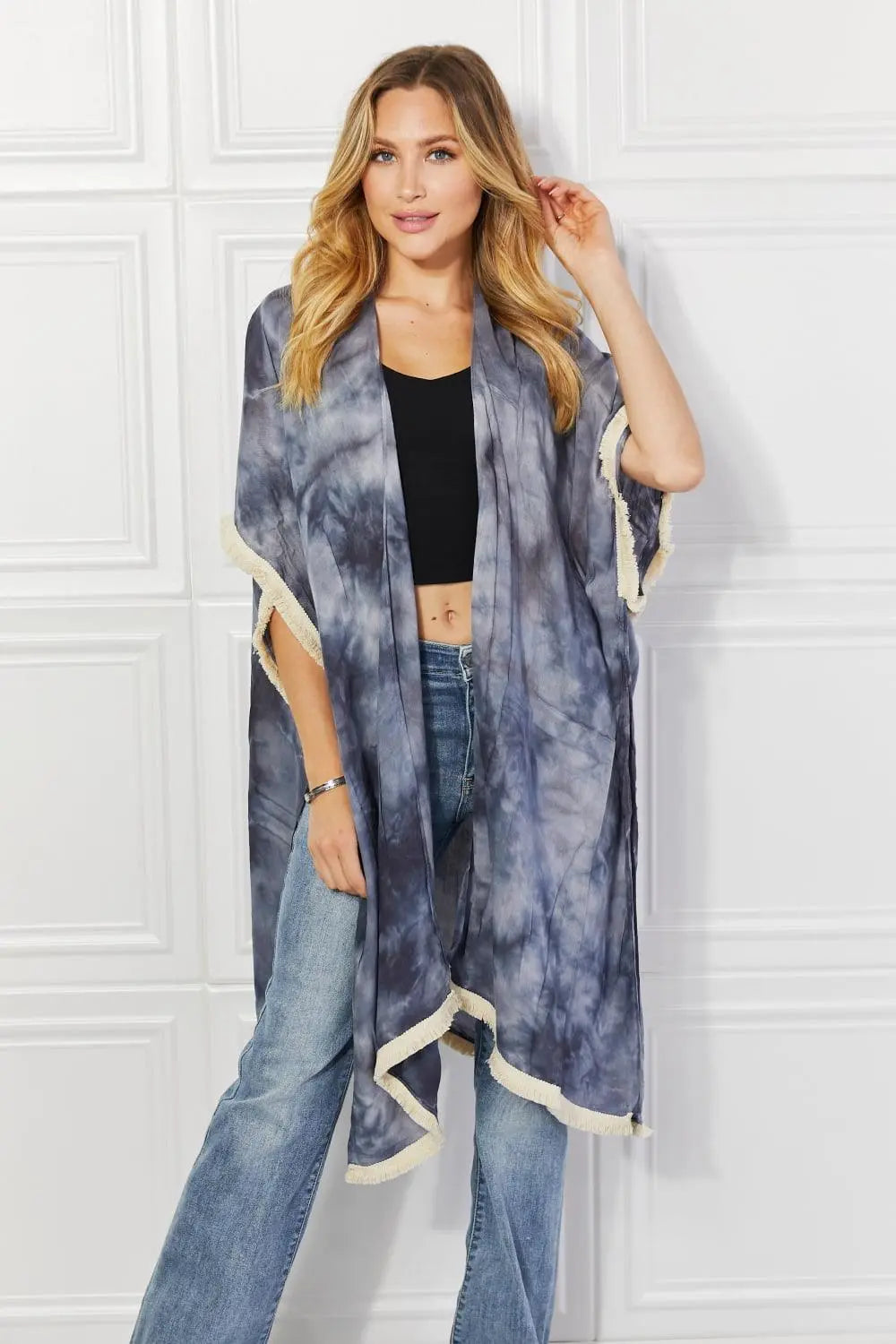 Justin Taylor Cloud Rush Swim Cover-Up Kimono - Sweet Wildflower Boutique