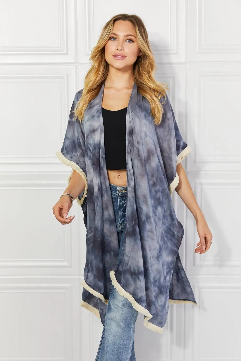 Justin Taylor Cloud Rush Swim Cover-Up Kimono - Sweet Wildflower Boutique