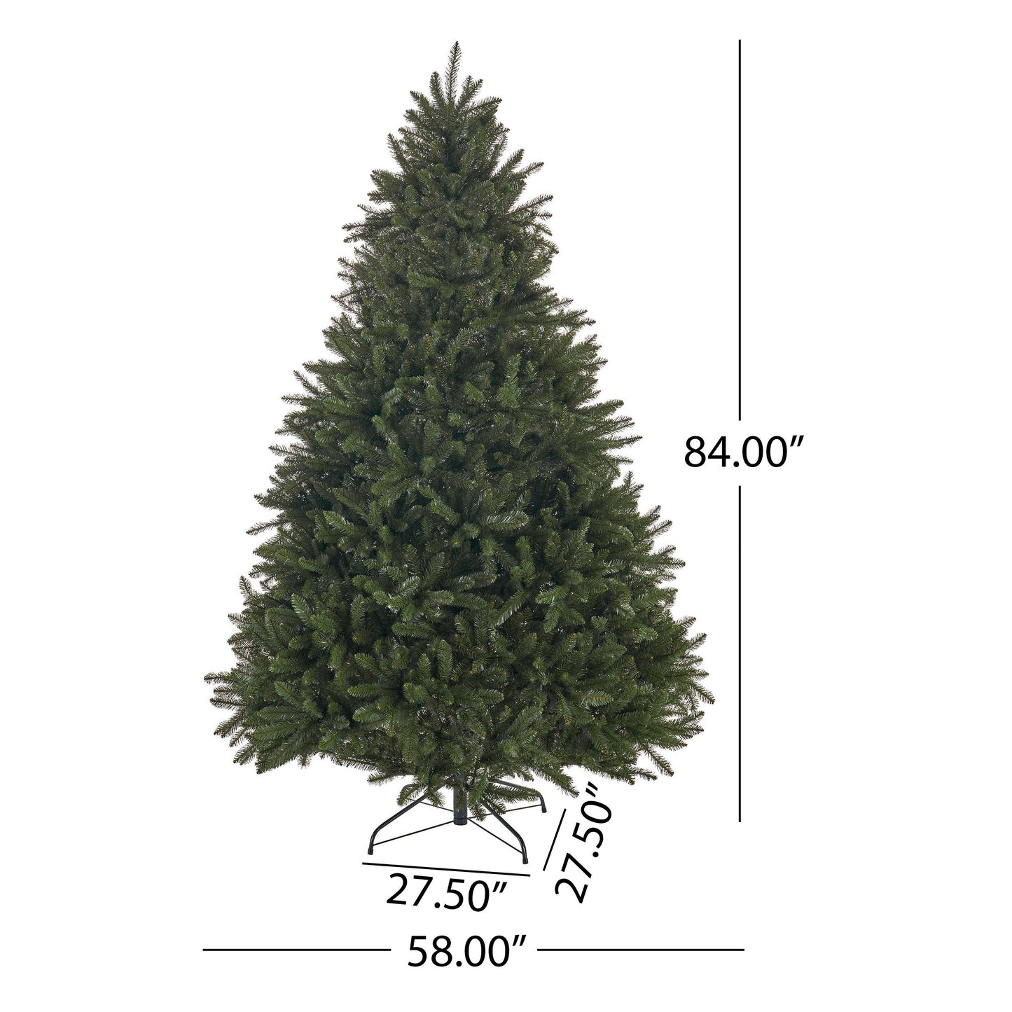 7-foot Norwegian Hinged Tree With 2231 Tips And 58 Diameter