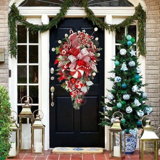 Christmas Upside Down Tree Door Wall Decoration