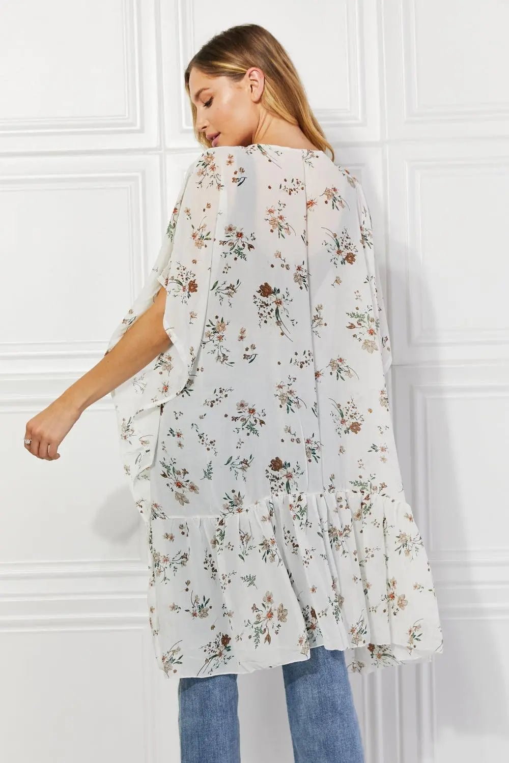 Justin Taylor Meadow of Daisies Floral Kimono - Sweet Wildflower Boutique