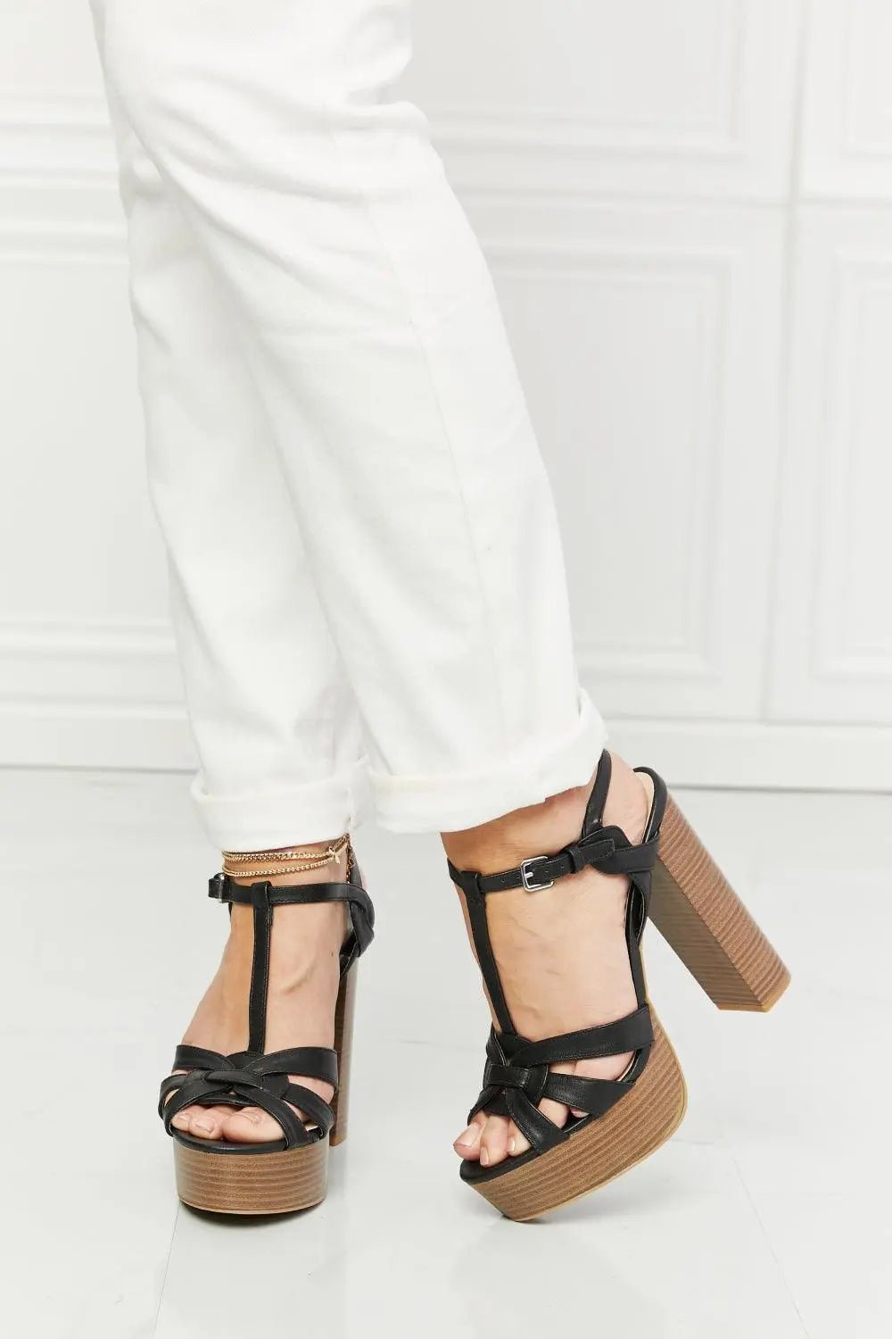 Legend She's Classy Strappy Heels - Sweet Wildflower Boutique