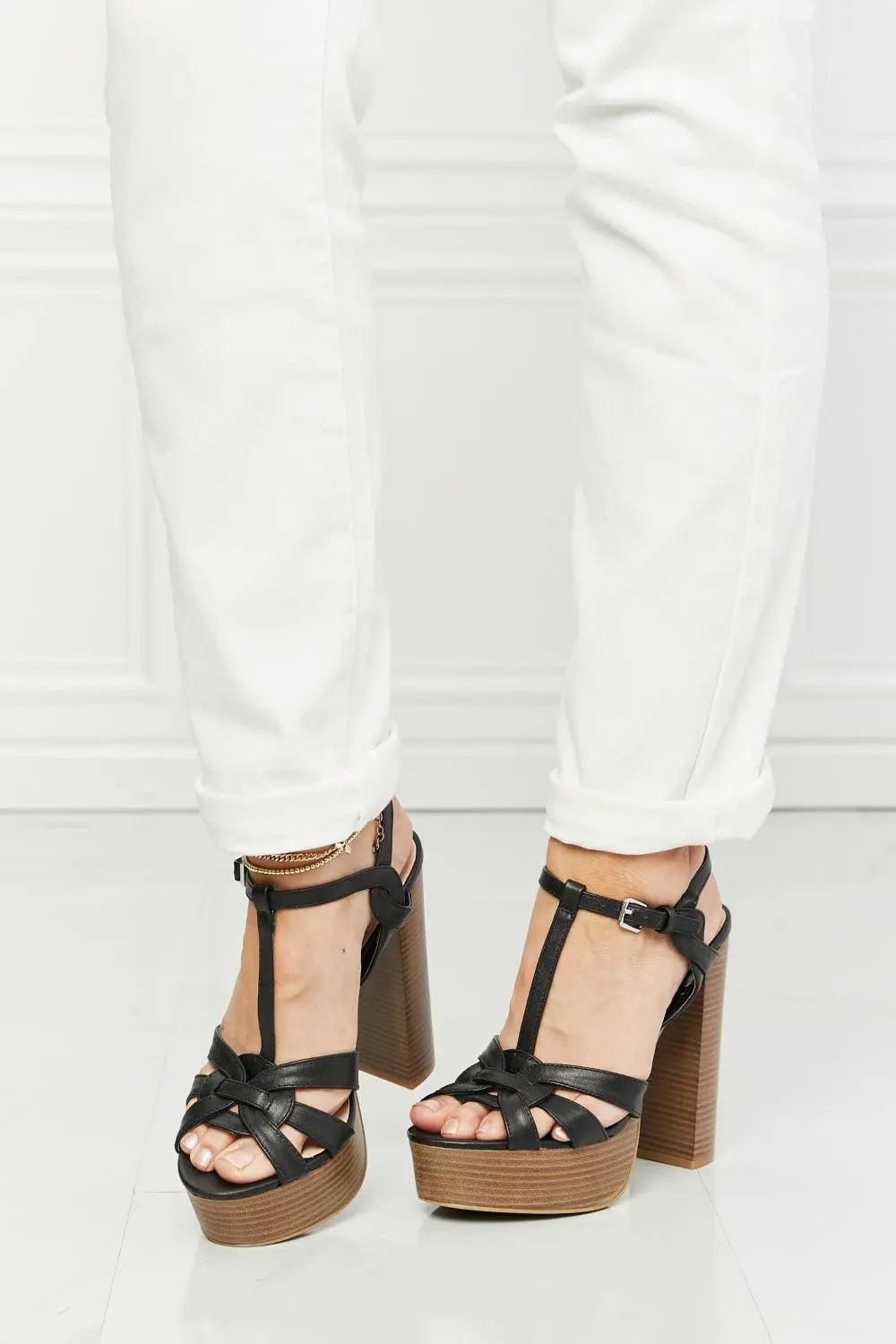 Legend She's Classy Strappy Heels - Sweet Wildflower Boutique