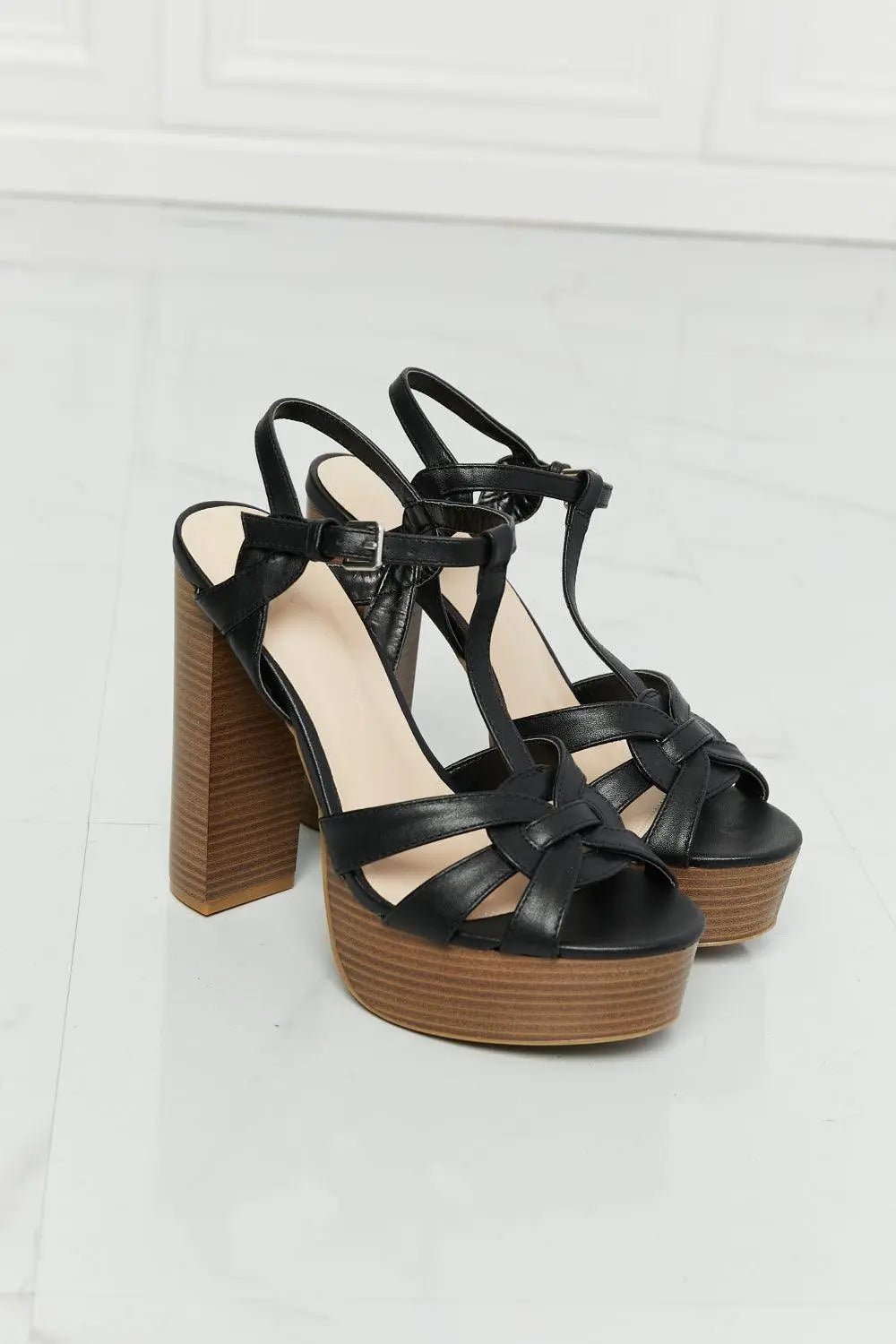 Legend She's Classy Strappy Heels - Sweet Wildflower Boutique